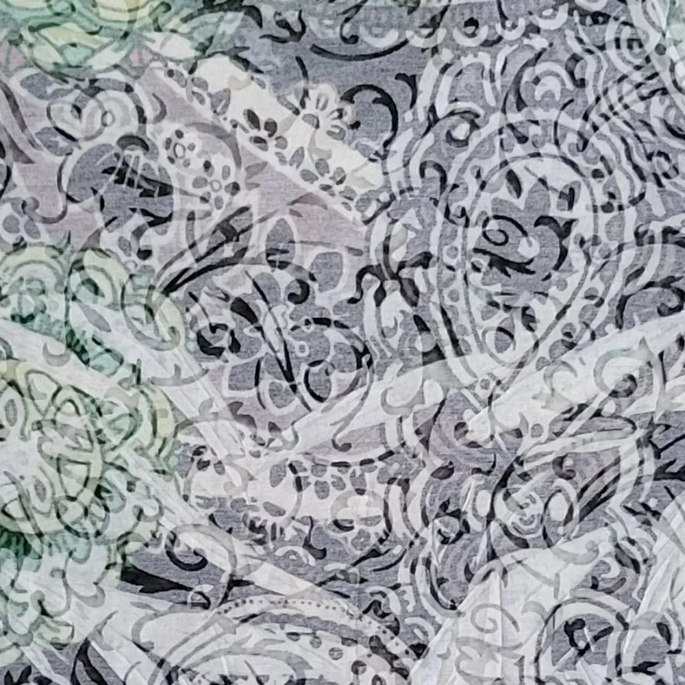 Cubism Women's V-neck Abstract Pattern Top - Picture 7 of 9
